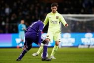 BRUSSELS, BELGIUM - FEBRUARY 23:  Adria Vilanova of Barcelona in action during the UEFA Youth League Round of 16 match between RSC Anderlecht and FC Barcelona held at Constant Vanden Stock Stadium on February 23, 2015 in Brussels, Belgium.  (Photo by Dean Mouhtaropoulos/Getty Images)